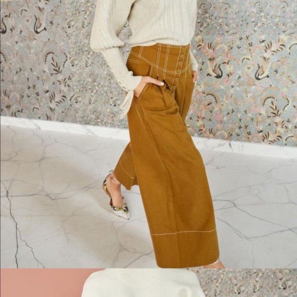 Ulla Johnson Pants - Ulla Johnson ochre Brando trouser
